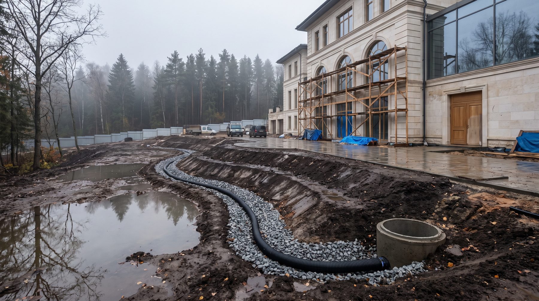 Участок уходит под воду: что забыли до котлована