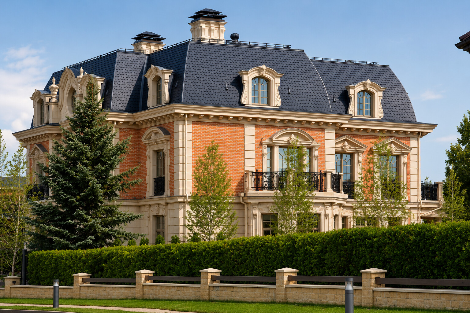 Villa Italiana в зелени сада: классический силуэт, который выглядит так, будто стоял здесь всегда.