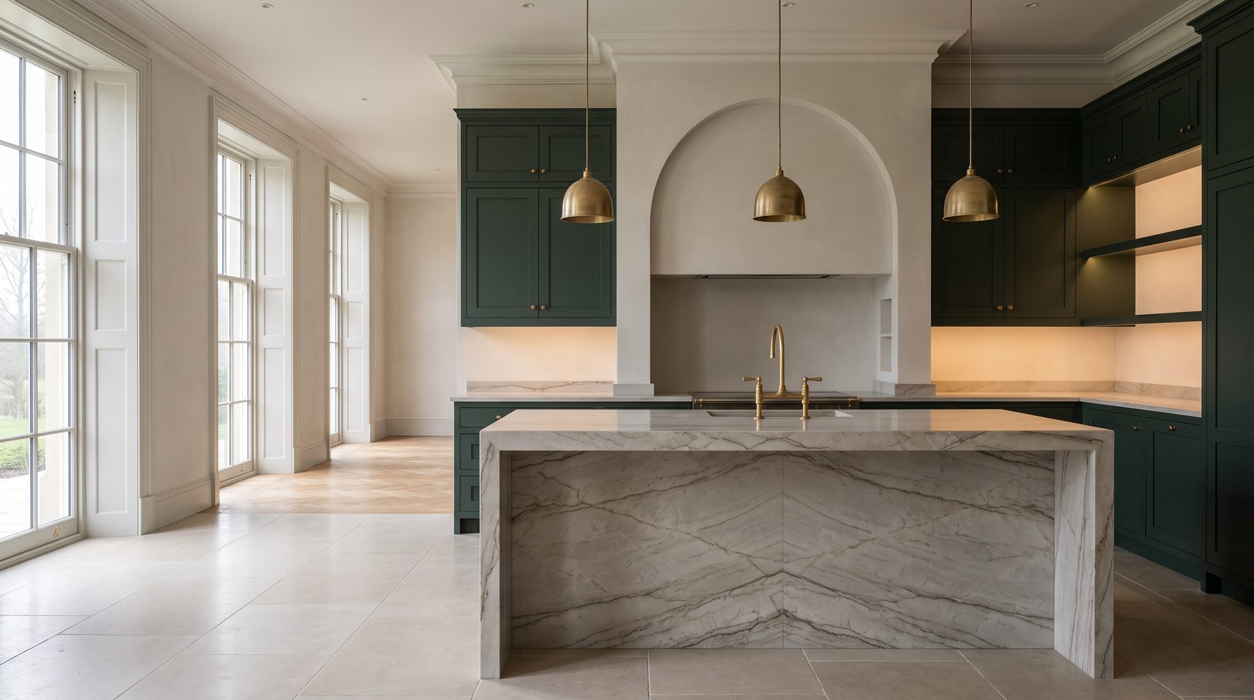 Country House Kitchen Design: the White Kitchen Is Over