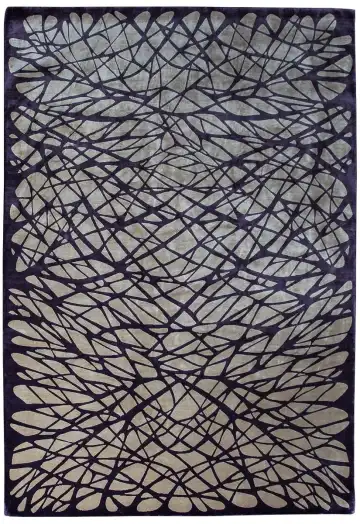 Ковёр Rug Star by J.Dahlmanns 10161 — синий и кремовый, геометрический рисунок