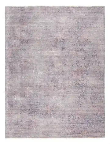 Ковёр Illusion 10292 — фиолетовый и белый, абстрактный рисунок