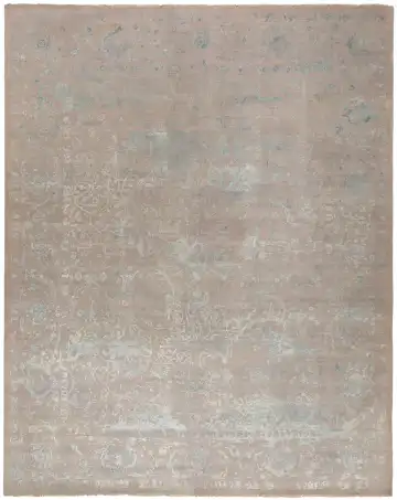 Ковёр Illusion 10758 — терракотовый и голубой, восточный орнамент