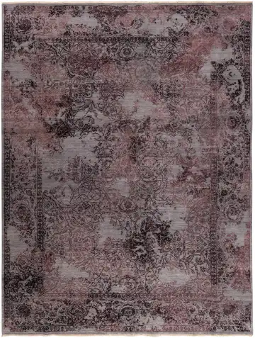 Ковёр Illusion 10979 — коричневый и розовый, с медальоном