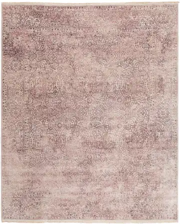 Ковёр Illusion 11246 — кремовый и розовый, с медальоном