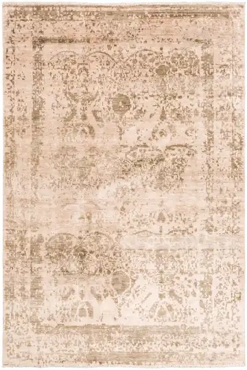 Ковёр Bliss 11316 — коричневый и красный, с медальоном