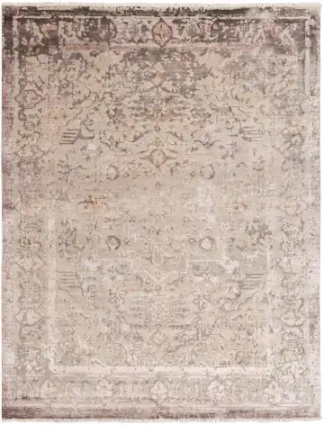 Ковёр Bliss 11317 — коричневый и кремовый, винтажный рисунок