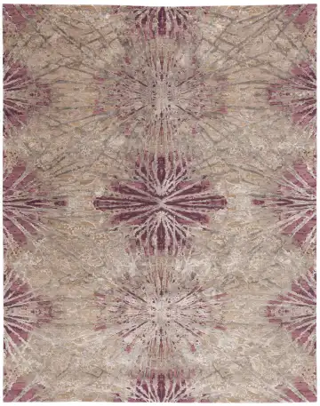 Ковёр Dazzle 11340 — бордовый и кремовый, геометрический рисунок