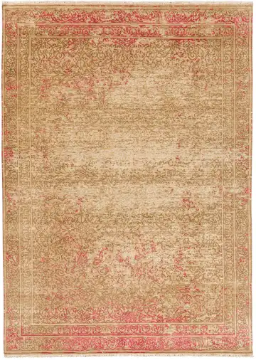 Ковёр Bliss 11469 — кремовый и красный, винтажный рисунок