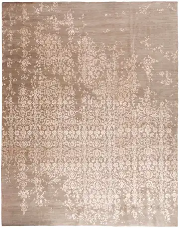 Ковёр Bliss 11654 — коричневый и кремовый, растительный рисунок