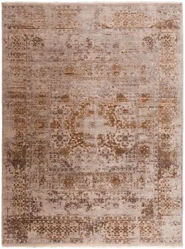 Ковёр Bliss 11678 — коричневый и кремовый, винтажный рисунок