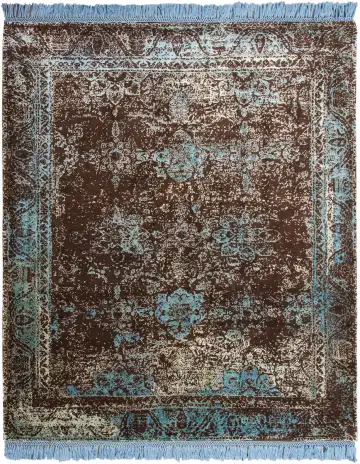 Ковёр Rug Star by J.Dahlmanns 11733 — коричневый и голубой, винтажный рисунок