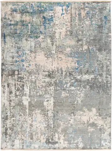 Ковёр Dazzle 11756 — серый и голубой, абстрактный рисунок
