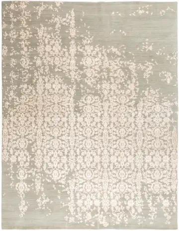 Ковёр Bliss 11932 — серый и кремовый, растительный рисунок
