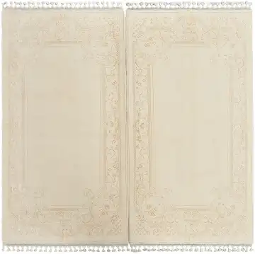 Ковёр Хереке 12249 — кремовый и золотистый, растительный рисунок