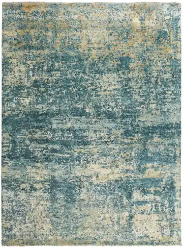 Ковёр Dazzle 12355 — голубой и кремовый, абстрактный рисунок