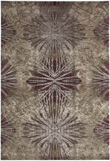 Ковёр Dazzle 12367 — бежевый и коричневый, геометрический рисунок