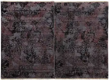 Ковёр Illusion 12380 — бордовый и розовый, винтажный рисунок