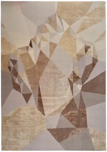 Ковёр Rug Star by J.Dahlmanns 12439 — бежевый и коричневый, геометрический рисунок