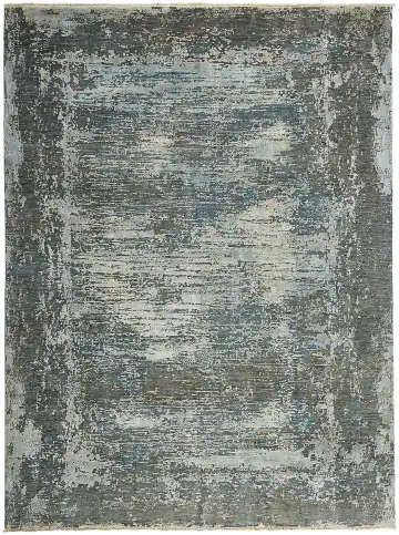 Ковёр Dazzle 12521 — голубой и кремовый, в полоску