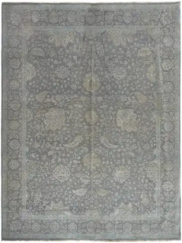 Ковёр Bliss 12528 — голубой и серый, восточный орнамент