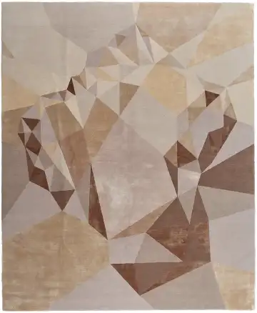 Ковёр Rug Star by J.Dahlmanns 12559 — бежевый и коричневый, геометрический рисунок