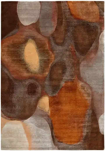 Ковёр Rug Star by J.Dahlmanns 12562 — коричневый и оранжевый, абстрактный рисунок