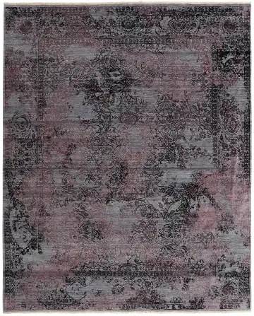 Ковёр Illusion 12630 — фиолетовый и розовый, винтажный рисунок