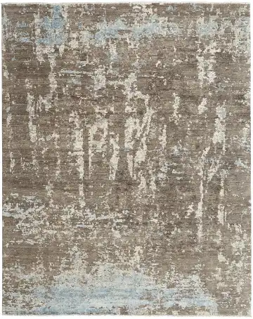 Ковёр Dazzle 12639 — голубой и коричневый, винтажный рисунок