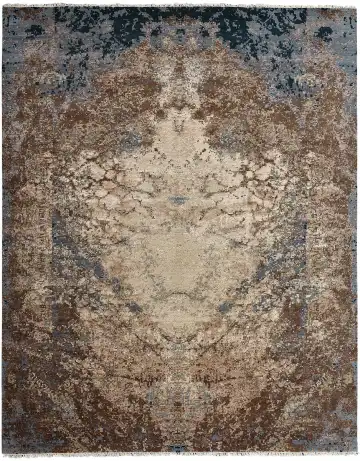 Ковёр Dazzle 12791 — кремовый и синий, винтажный рисунок