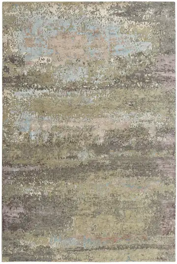 Ковёр Dazzle 12825 — кремовый и голубой, абстрактный рисунок