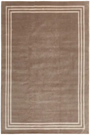 Ковёр Shape 12863 — коричневый и кремовый, однотонный
