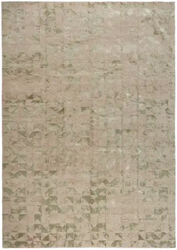Ковёр Dazzle 12869 — кремовый и зелёный, абстрактный рисунок