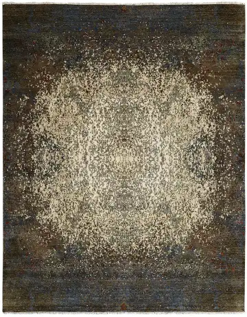 Ковёр Dazzle 12925 — чёрный и коричневый, абстрактный рисунок
