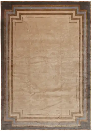 Ковёр Shape 13098 — коричневый и голубой, однотонный