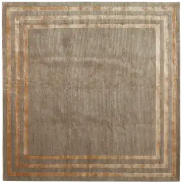 Ковёр Armani 13107 — серый и коричневый, геометрический рисунок