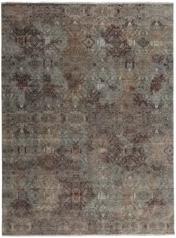 Ковёр Dazzle 13153 — бордовый и коричневый, с медальоном