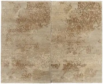 Ковёр Illusion 13186 — бежевый и коричневый, винтажный рисунок