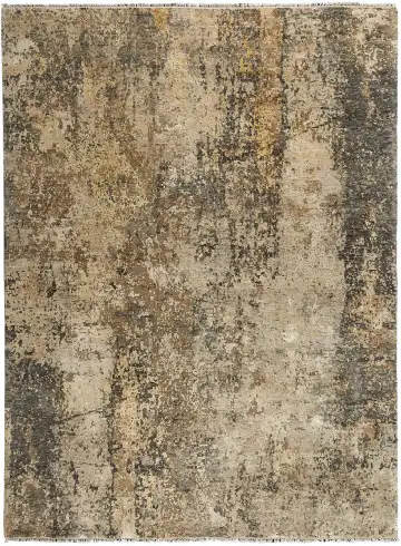 Ковёр Dazzle 13190 — жёлтый и серый, абстрактный рисунок