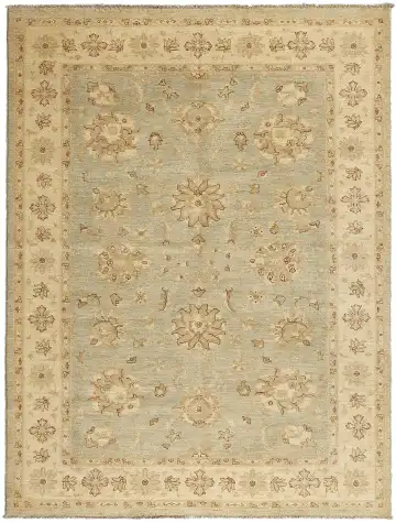 Ковёр Чуби 13245 — серый и кремовый, растительный рисунок
