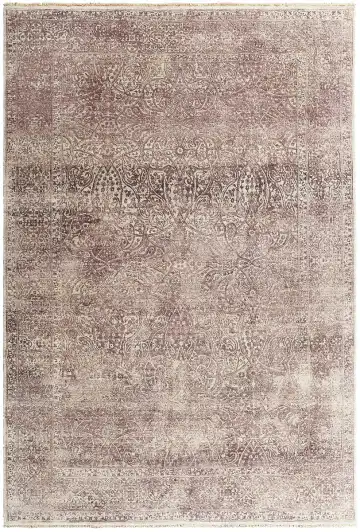 Ковёр Illusion 13360 — розовый и коричневый, винтажный рисунок