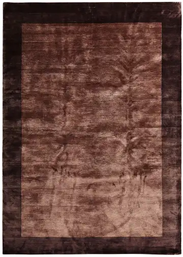 Ковёр Shape 13382 — чёрный и бордовый, винтажный рисунок