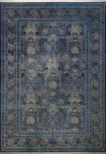 Ковёр Bliss 13559 — синий и голубой, сюжетный рисунок