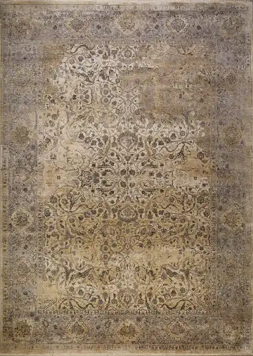 Ковёр Bliss 13682 — бежевый и коричневый, с медальоном
