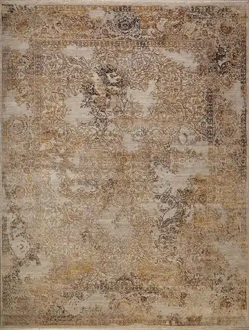Ковёр Illusion 13685 — бежевый и коричневый, восточный орнамент