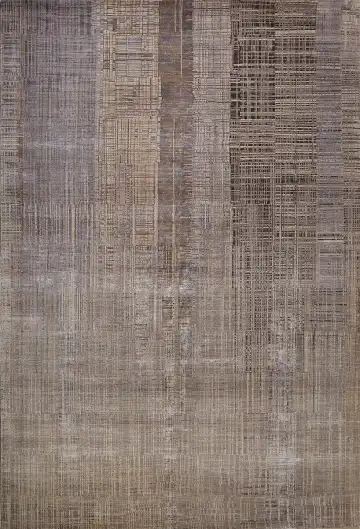 Ковёр Dazzle 13692 — коричневый и серый, геометрический рисунок