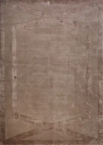 Ковёр Shape 13788 — коричневый и кремовый, однотонный