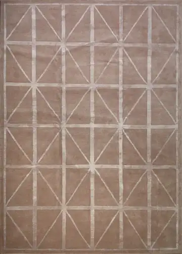 Ковёр Shape 13792 — бежевый и кремовый, геометрический рисунок