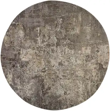 Ковёр Dazzle 13808 — чёрный и бежевый, с медальоном