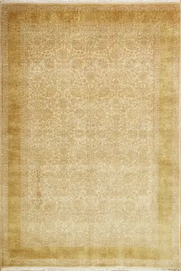 Ковёр Агра 13870 — кремовый и коричневый, винтажный рисунок