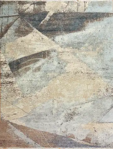Ковёр Dazzle 13883 — кремовый и коричневый, абстрактный рисунок